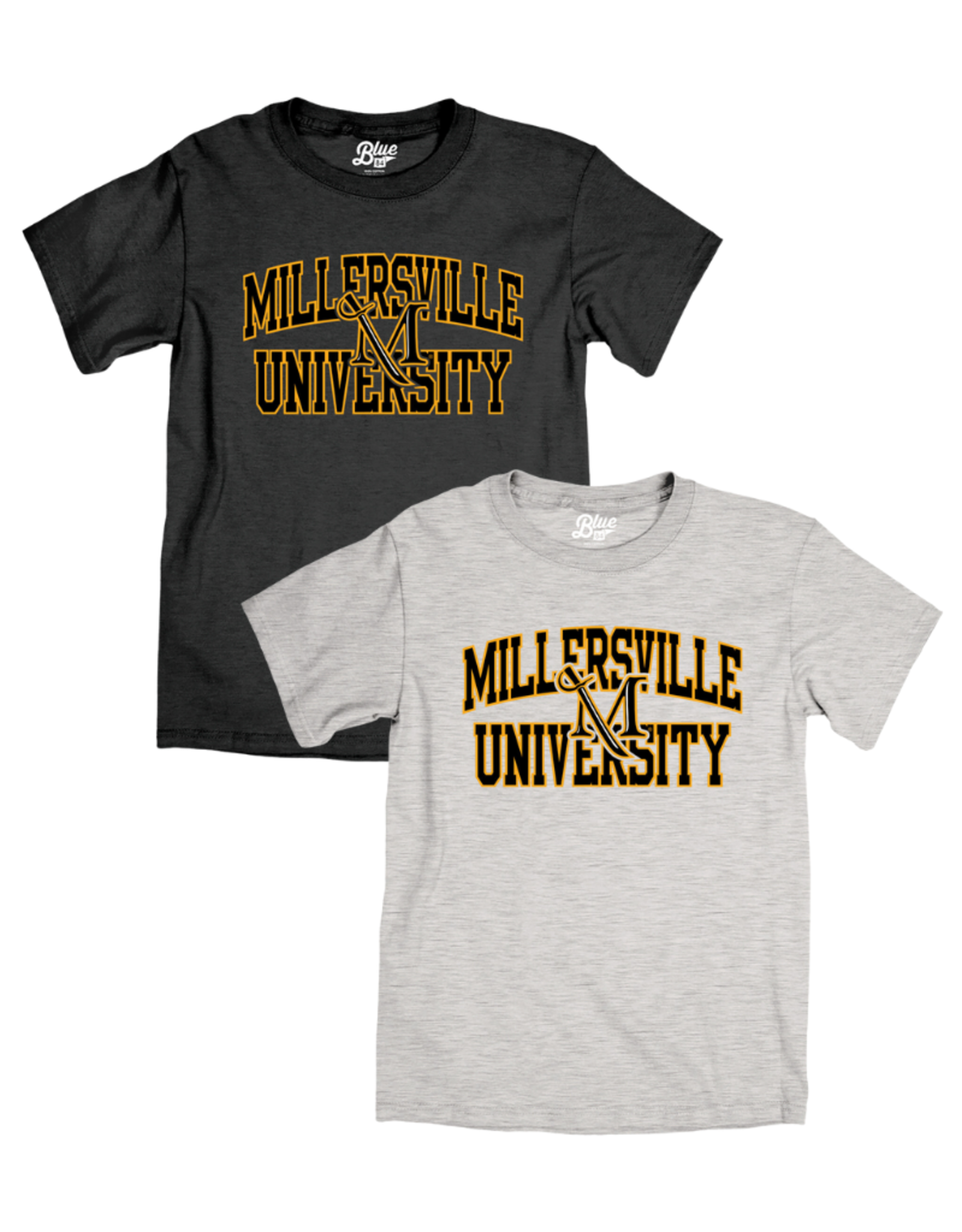 Ringspun Tee with Millersville University and M-Sword
