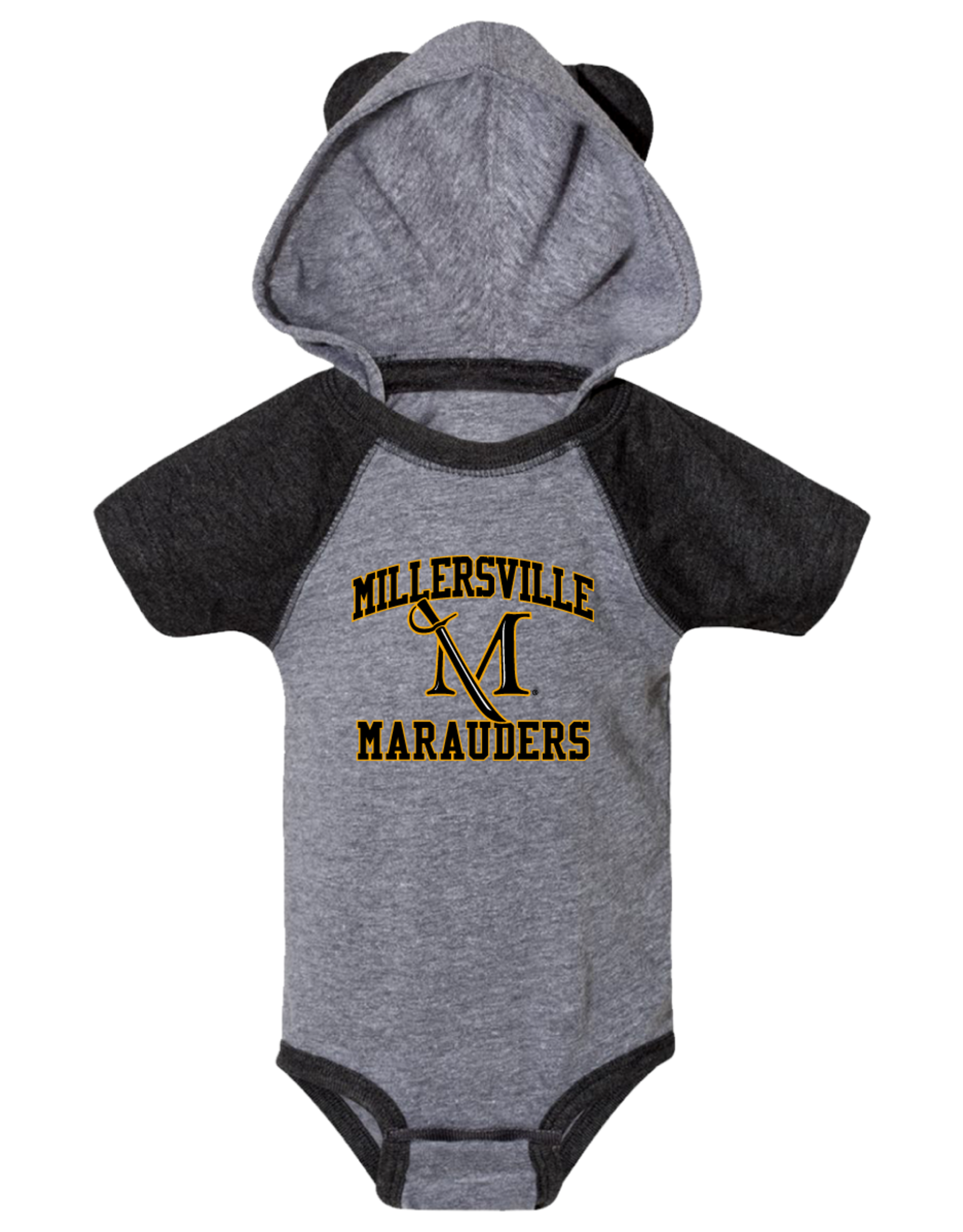 Cub Crawler with Ears Grey/Charcoal
