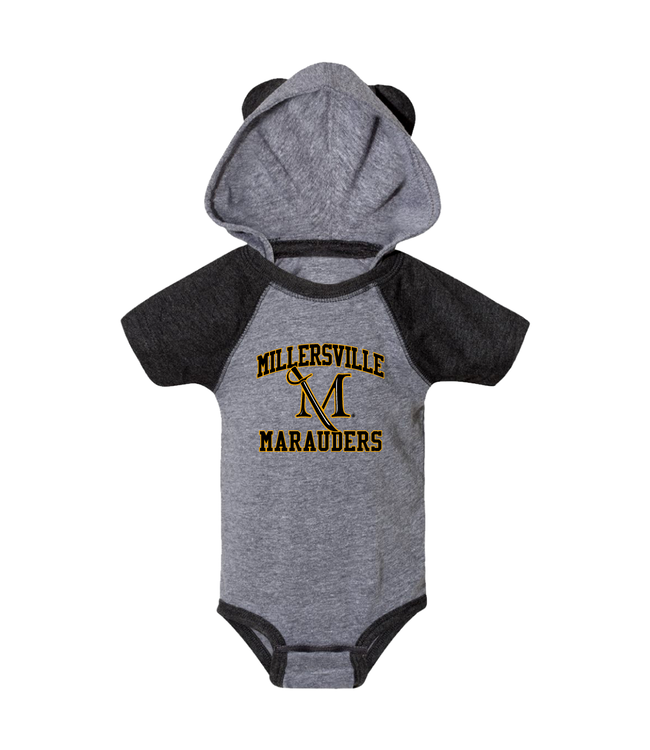 Cub Crawler with Ears Grey/Charcoal