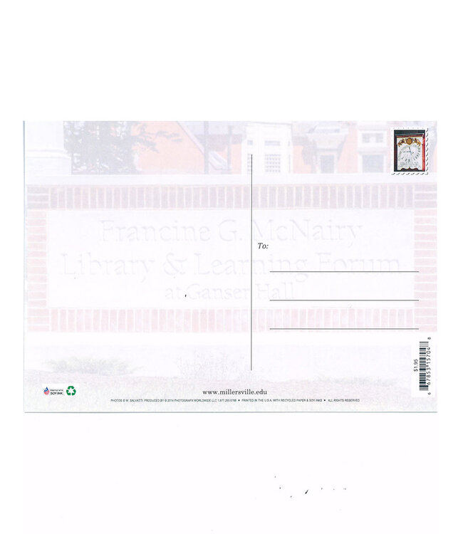 GANSER HALL POSTCARD