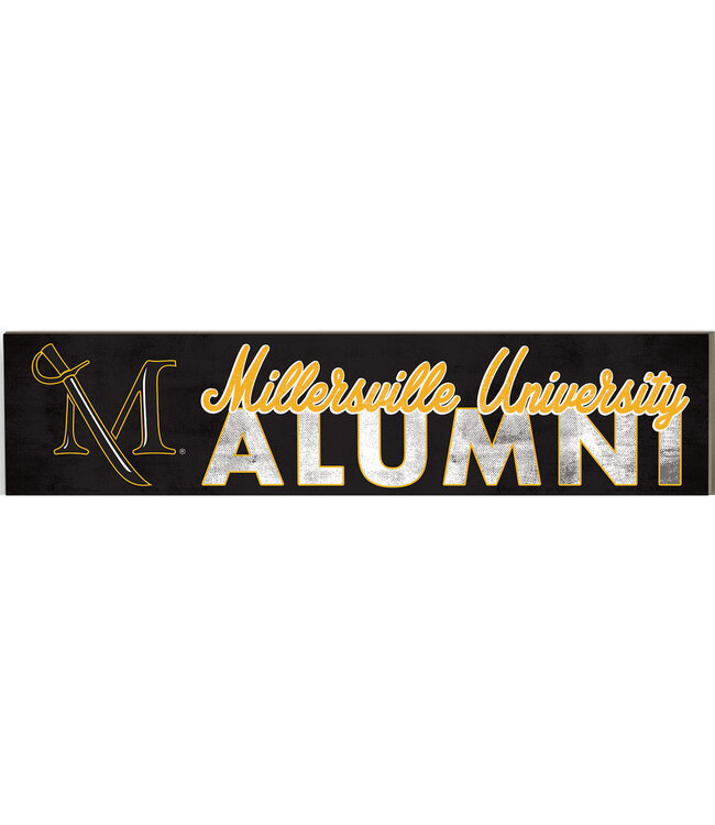 M Sword Wooden Alumni Plaque