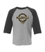 Toddler Raglan 3/4 Sleeve Tee Vintage Heather and Vintage Smoke