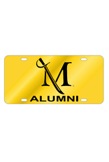 Acrylic Alumni Gold License Plate