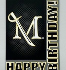 Millersville Happy Birthday M Sword Grid Card