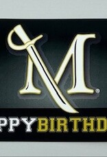 Millersville Happy Birthday M Sword Card