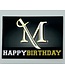Millersville Happy Birthday M Sword Card