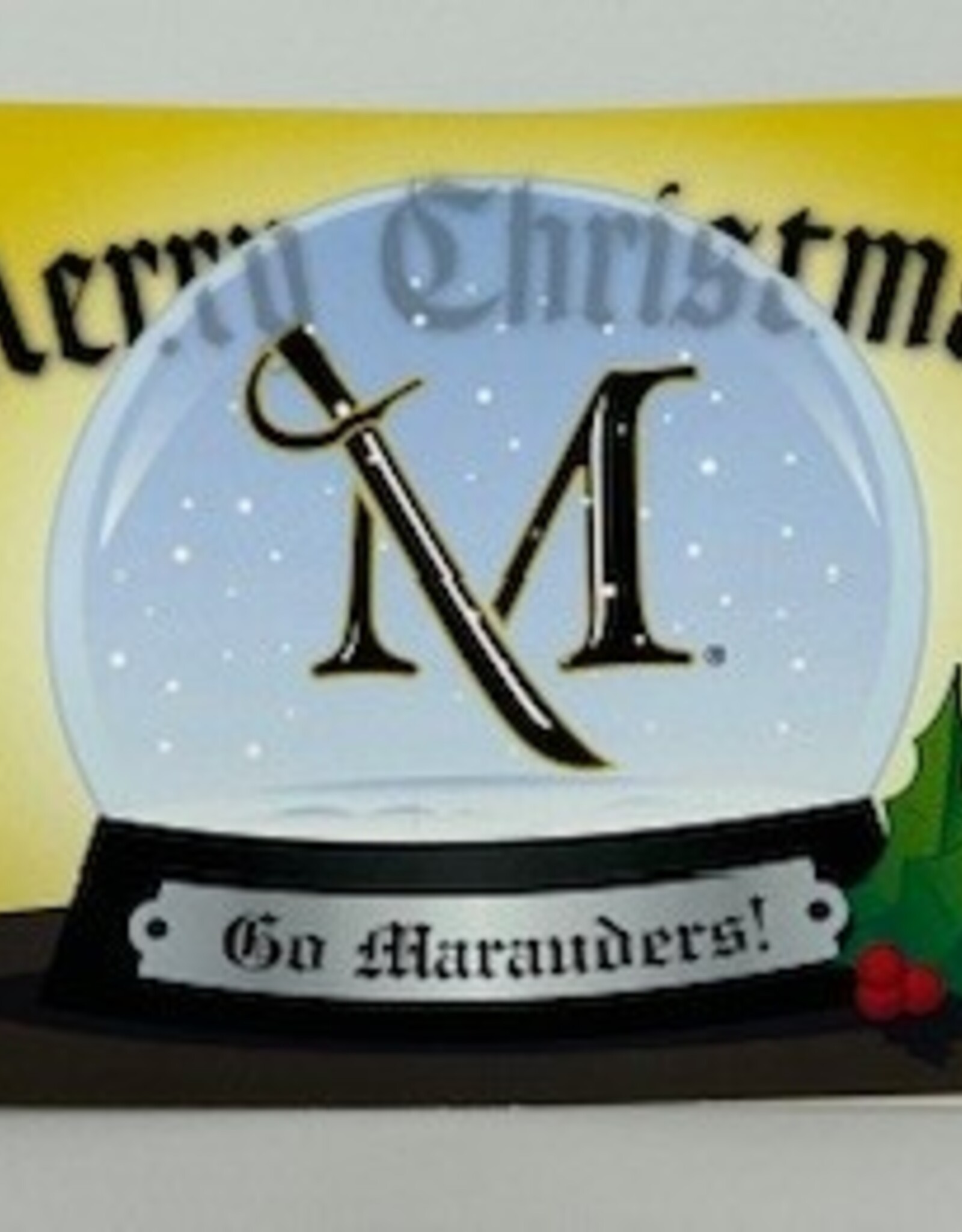 Millersville Merry Christmas Snow Globe Card