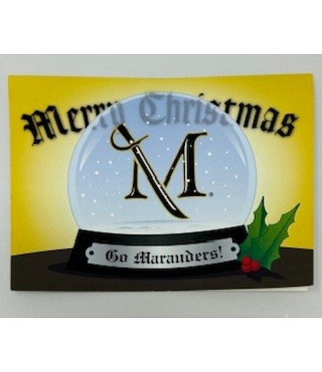 Millersville Merry Christmas Snow Globe Card