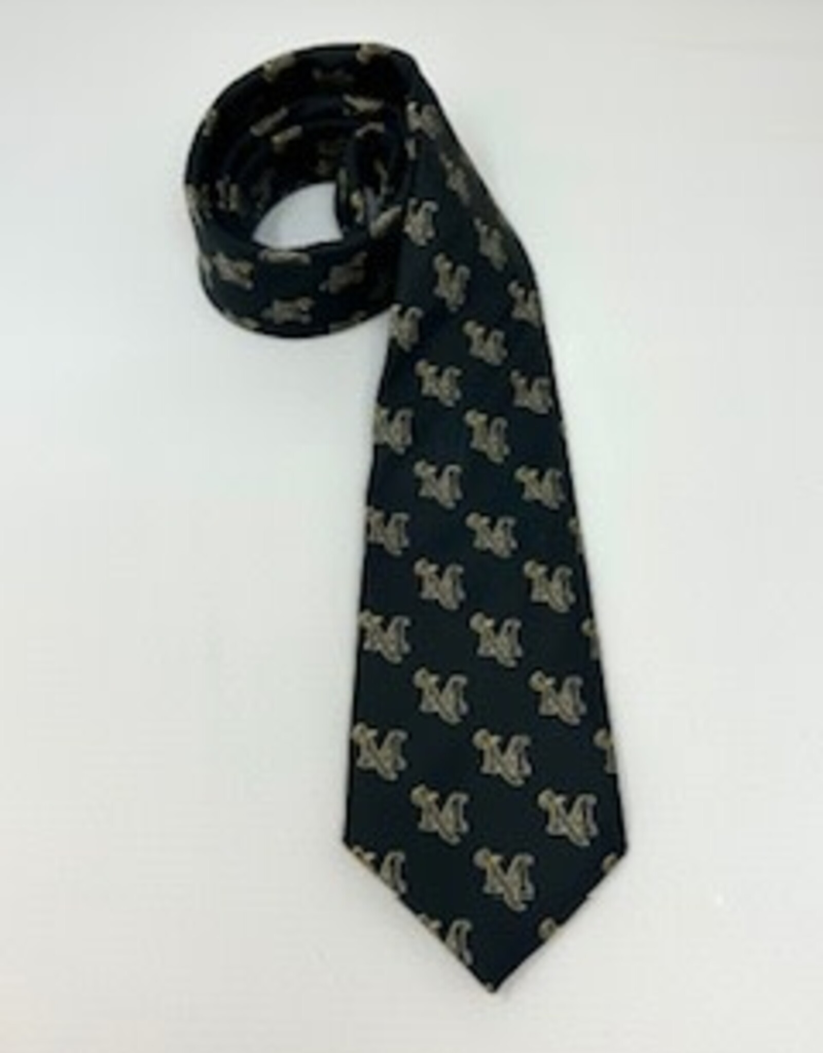Black Woven M-Sword Necktie