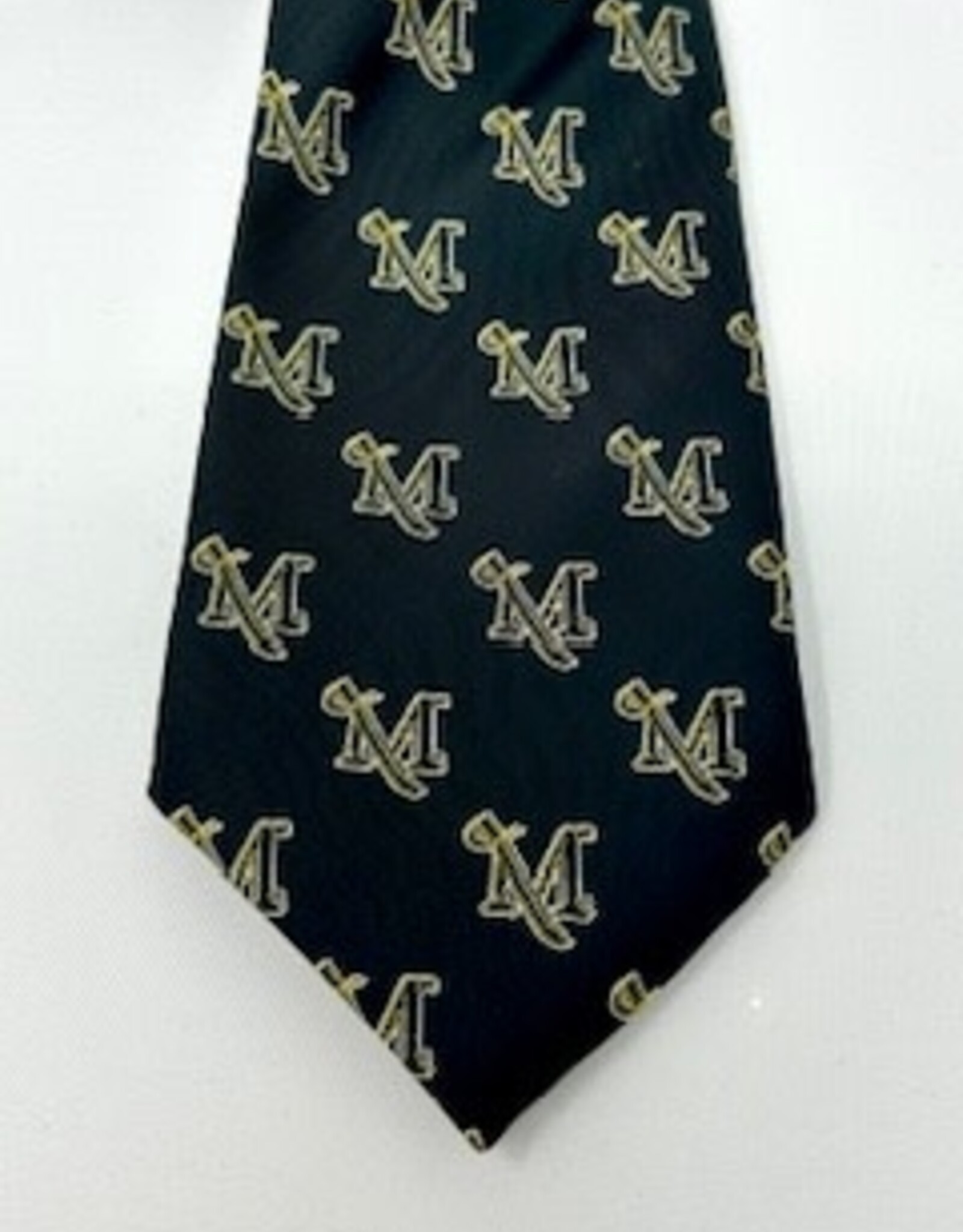 Black Woven M-Sword Necktie