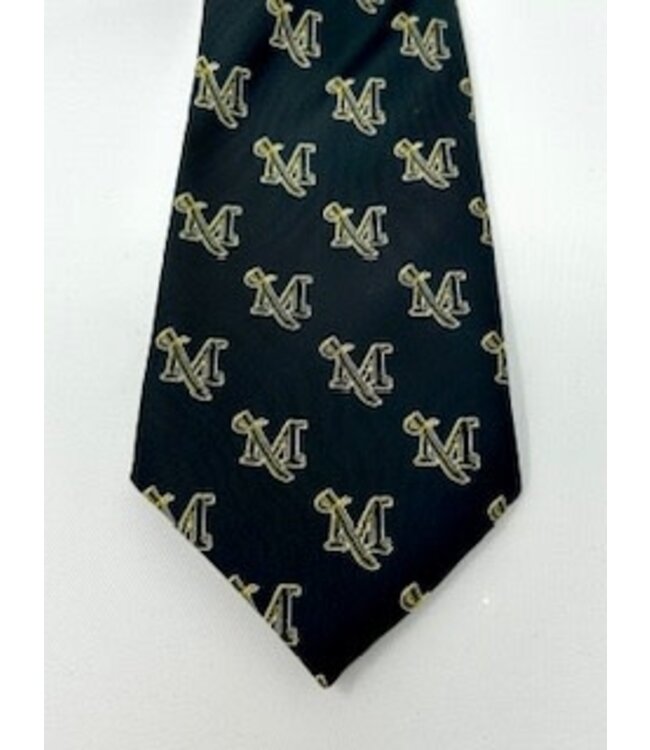 Black Woven M-Sword Necktie