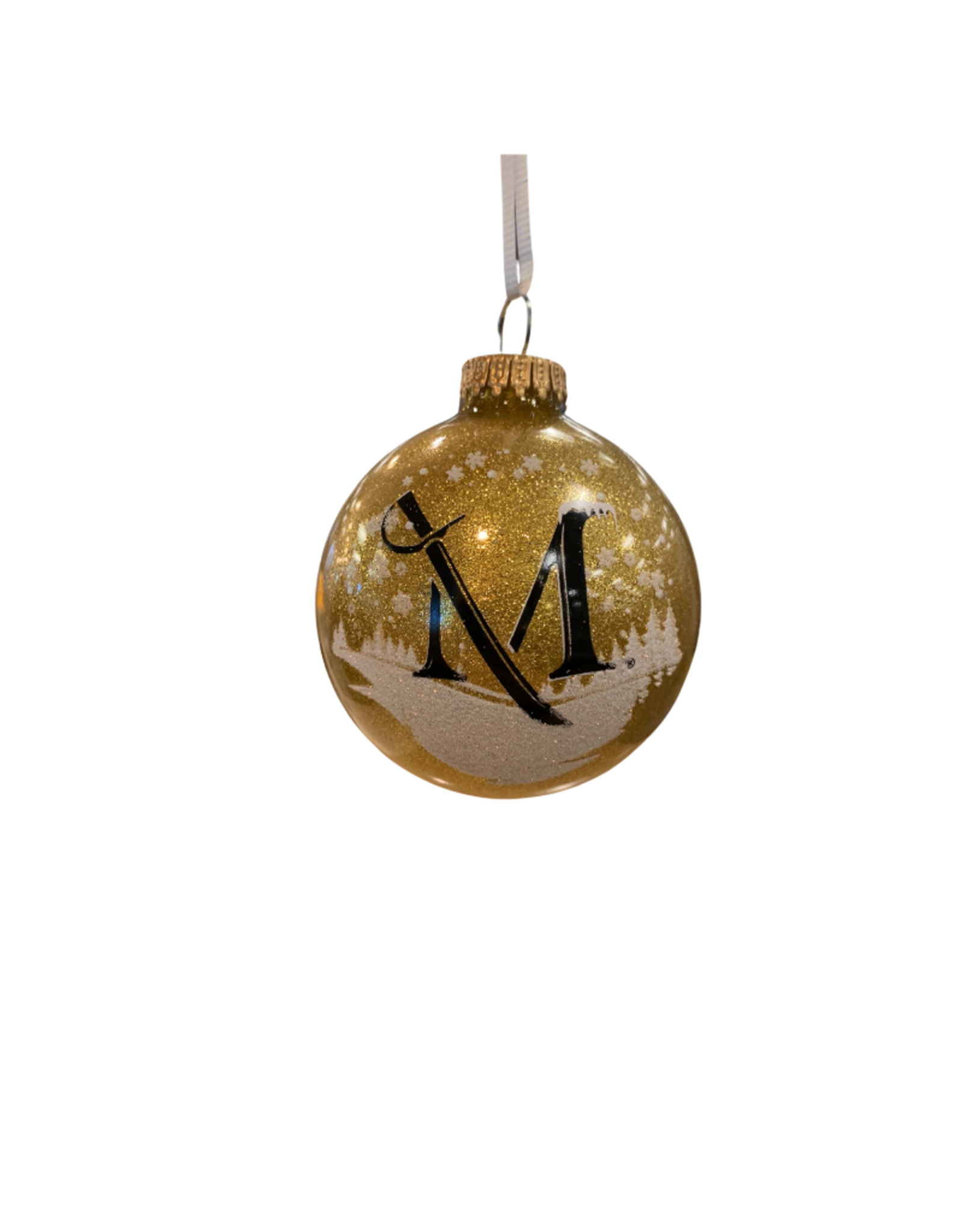 Glitter M Sword Ornament