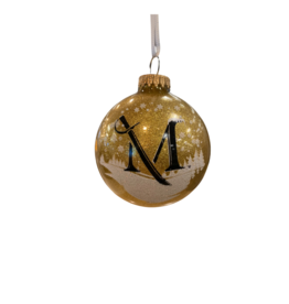 Glitter M Sword Ornament