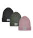 Ribbed Cuff Beanie with Patch