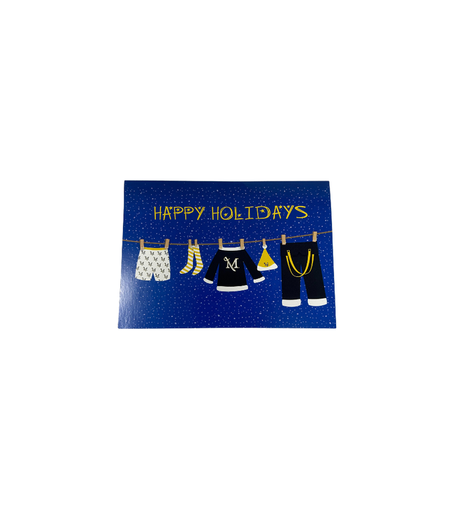 Millersville Happy Holidays Clothesline Card