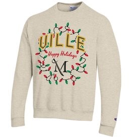Champion Ville Happy Holidays Crew Oatmeal
