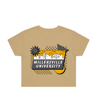 Comic Crop Top Vintage Gold