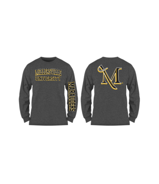 3D Two-Location Grey Longsleeve Tee