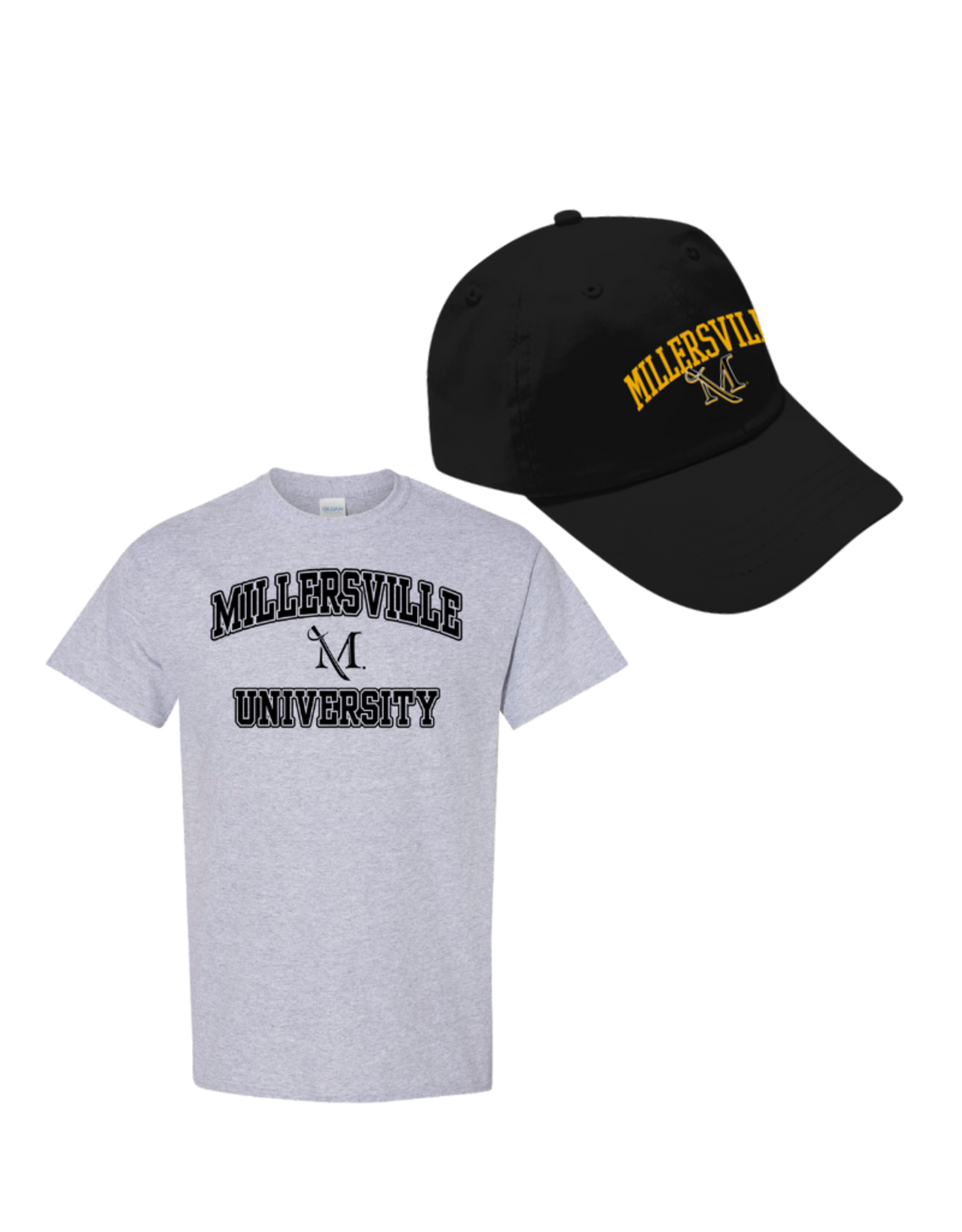 Black Hat and Sport Grey Tee Combo