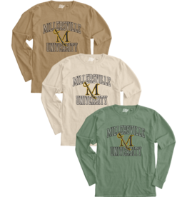 Ringspun Longsleeve Tee Millersville University with M-Sword
