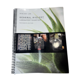 BIOL 100 General Biology Laboratory Exercises 13th Edition