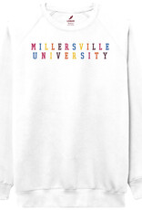 League Essential Crew 2.0 Rainbow Embroidery White