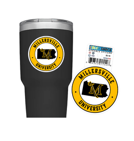 Black and Gold Millersville Sticker