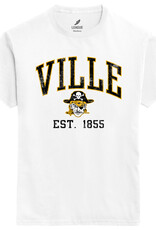 League EZ Tee with VILLE and Pirate Head White