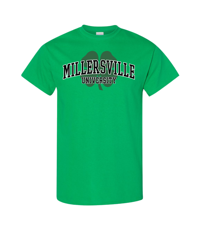 Millersville University Shamrock Tee Irish Green