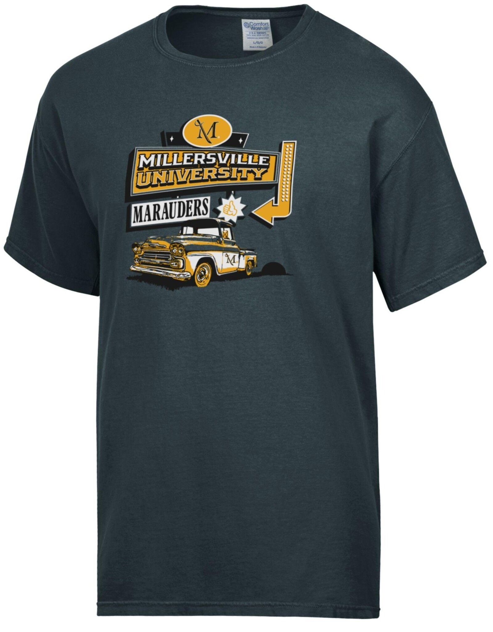 Comfort Wash Vintage Signs with Car Tee
