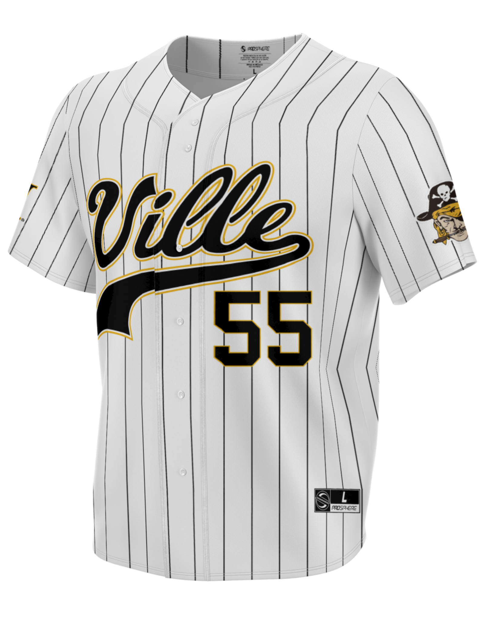 Prosphere Baseball Jersey White