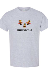 8-Bit Skully Tee Oxford Grey