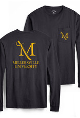 League Black Long Sleeve Pocket Tee