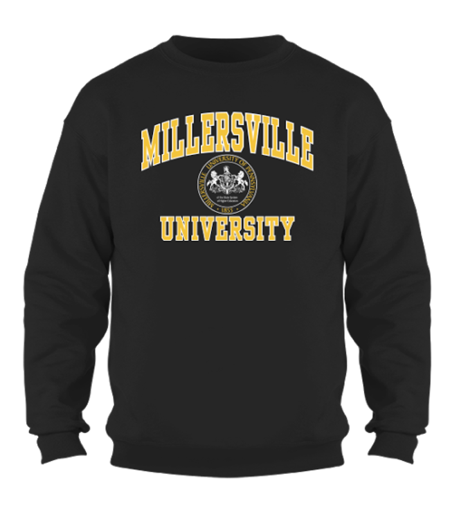 Millersville Seal Crewneck Black