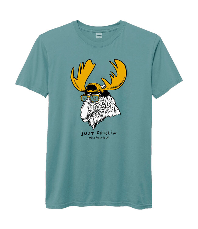 League Just Chillin Moose Standard Tee Harbor