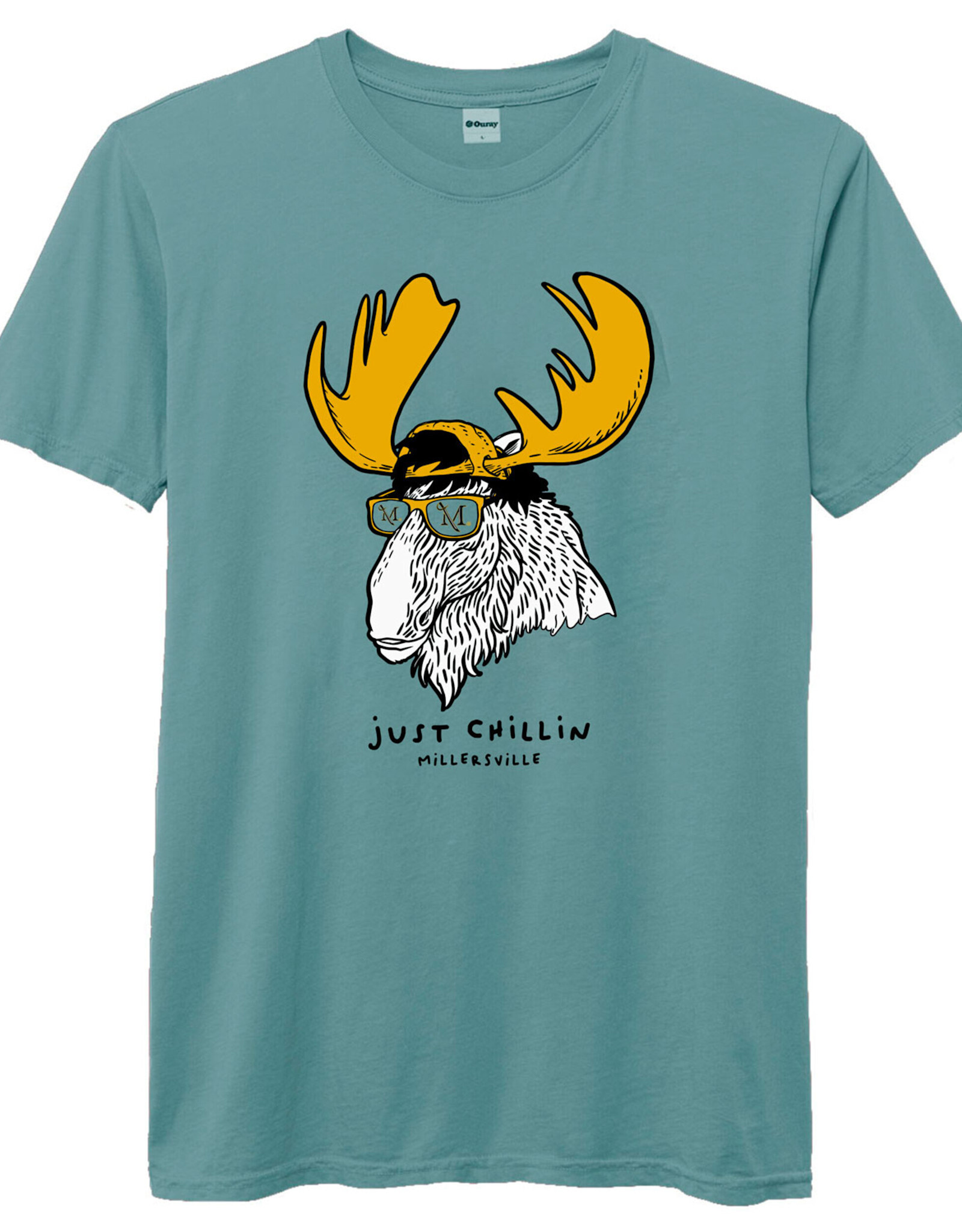 League Just Chillin Moose Standard Tee Harbor