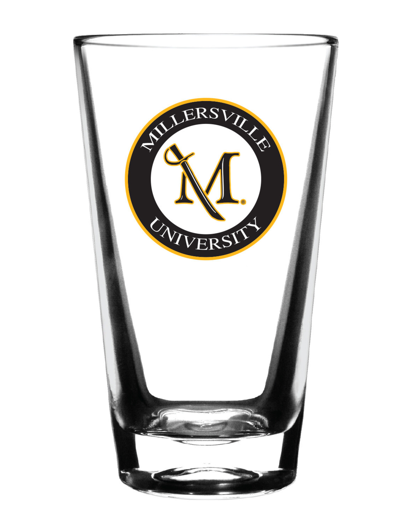 M Sword Circle Pub Glass - 14oz