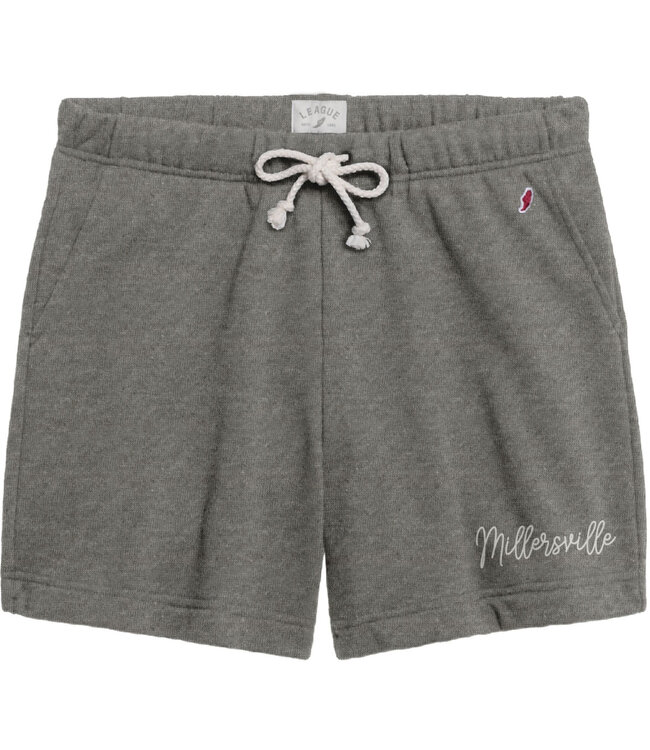 League Academy Shorts with Embroidery Phys Ed Grey