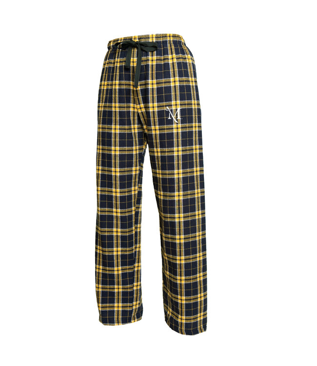 Black and Gold Flannel Pants
