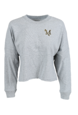 Cropped Retro Jersey Oxford Grey