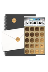 Gold Millersville Seal Sticker Sheet
