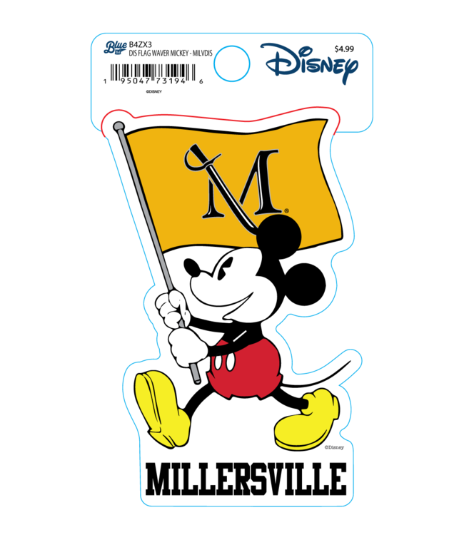 Disney Mickey Mouse with Flag Sticker