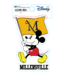 Disney Mickey Mouse with Flag Sticker