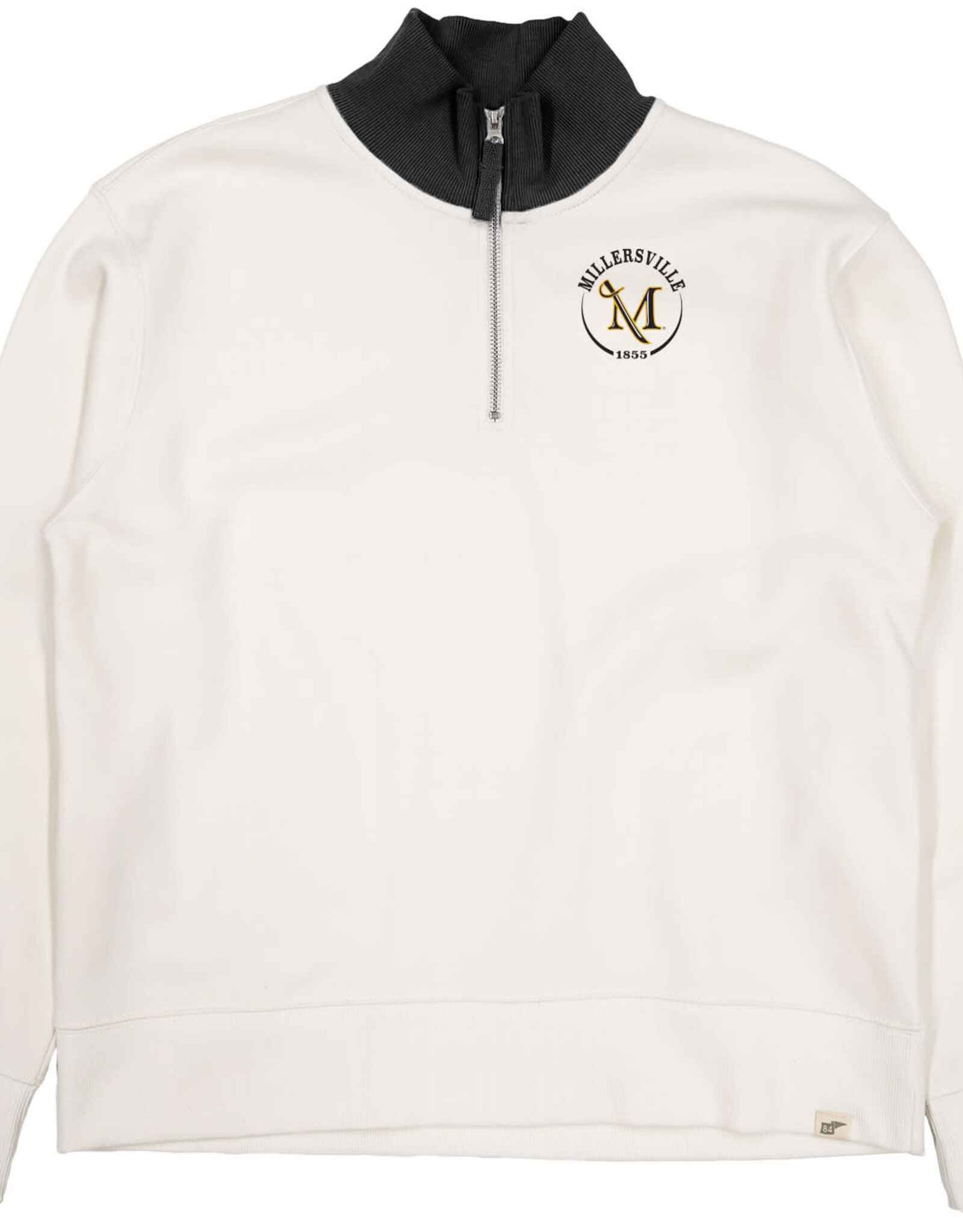 Cloud Fleece 1/4 Zip Ivory/Black