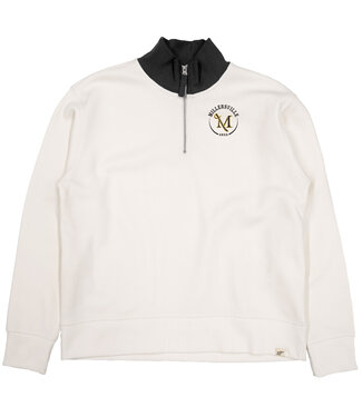 Cloud Fleece 1/4 Zip Ivory/Black