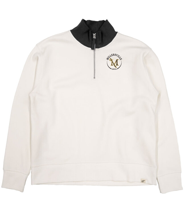 Cloud Fleece 1/4 Zip Ivory/Black