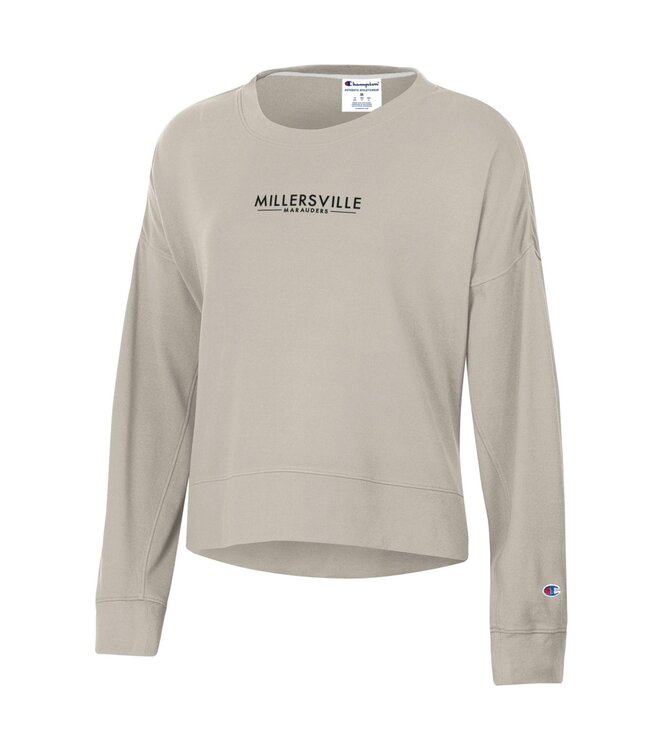 Champion Women's Sueded Crew New Cocoa Butter