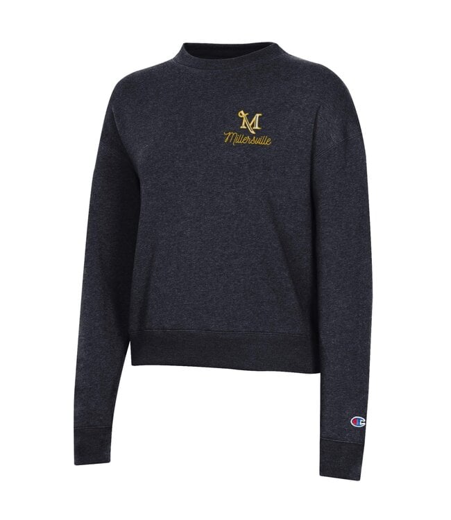 Champion Women's Triumph Longsleeve Fleece Crew Black