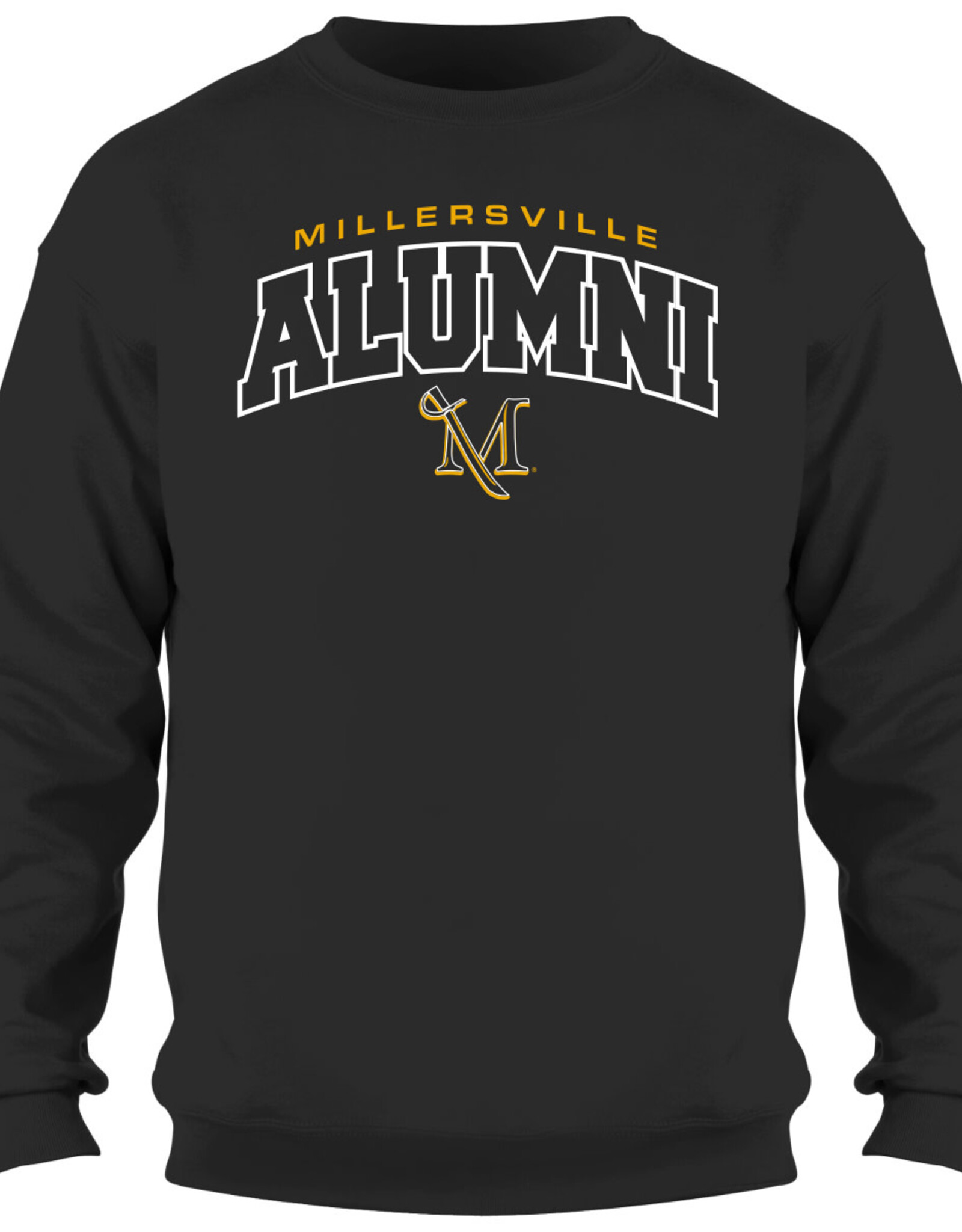 Block Letter ALUMNI Crew Black