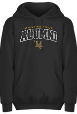 Block Letter ALUMNI Hood Black